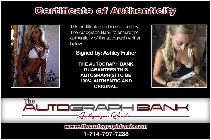 Ashley Fisher authentic signed model 8×10 photo W/Cert Autographed A0013