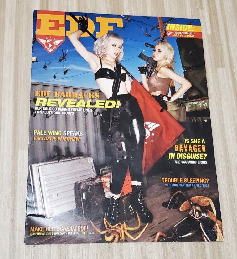 Earth Defense Force Insect Armageddon EDF promo swag pinup calendar 2025 2017