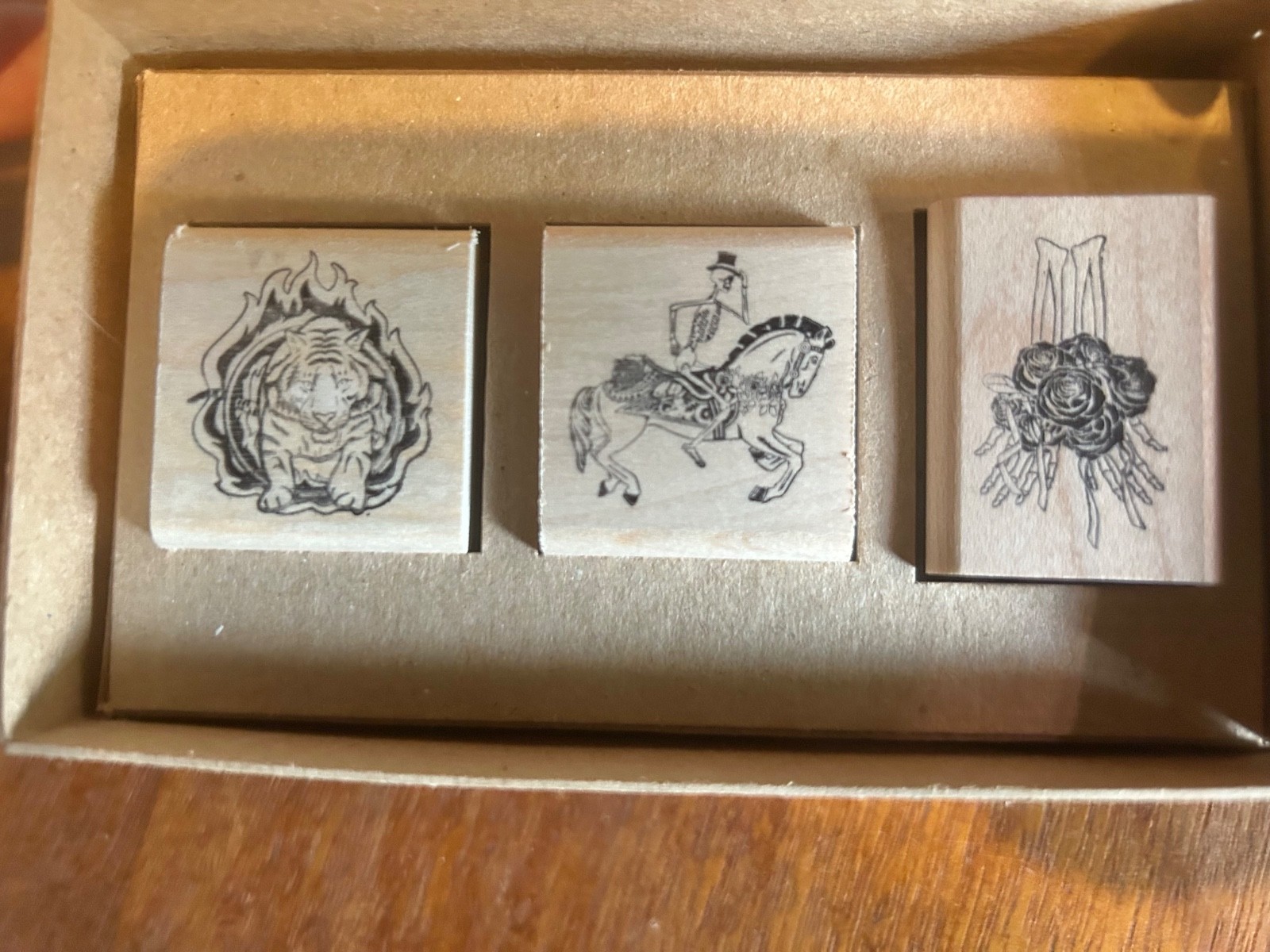 Grateful Dead Rubber Stamp Spring 1990 The Other One Set by artist Wes Lang