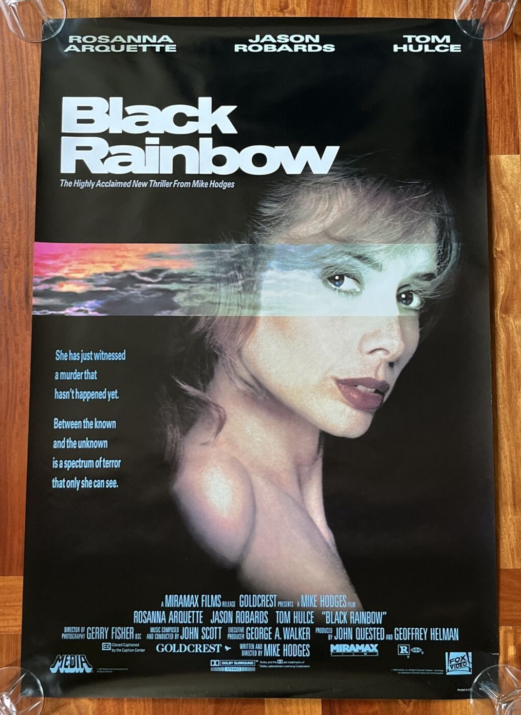 Black Rainbow Rosanna Arquette Original Rolled Movie Poster 25 1/2″ x 38″