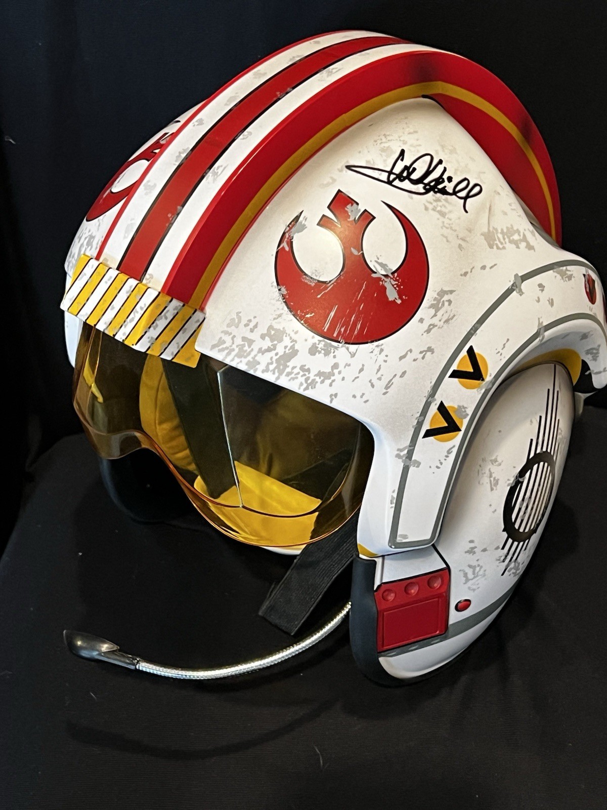 Mark Hamill Signed Luke Skywalker X-Wing Helmet OPX Black Series The Star Wars