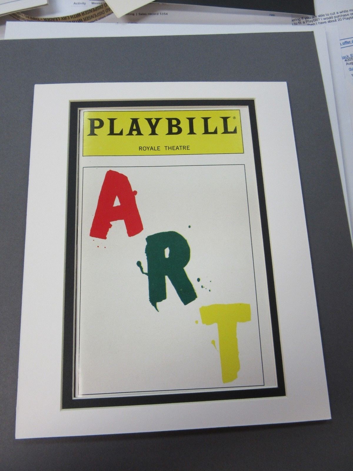 PictureFramingMatfor Playbill fits standard 8×10 picture mat choose color DOUBLE