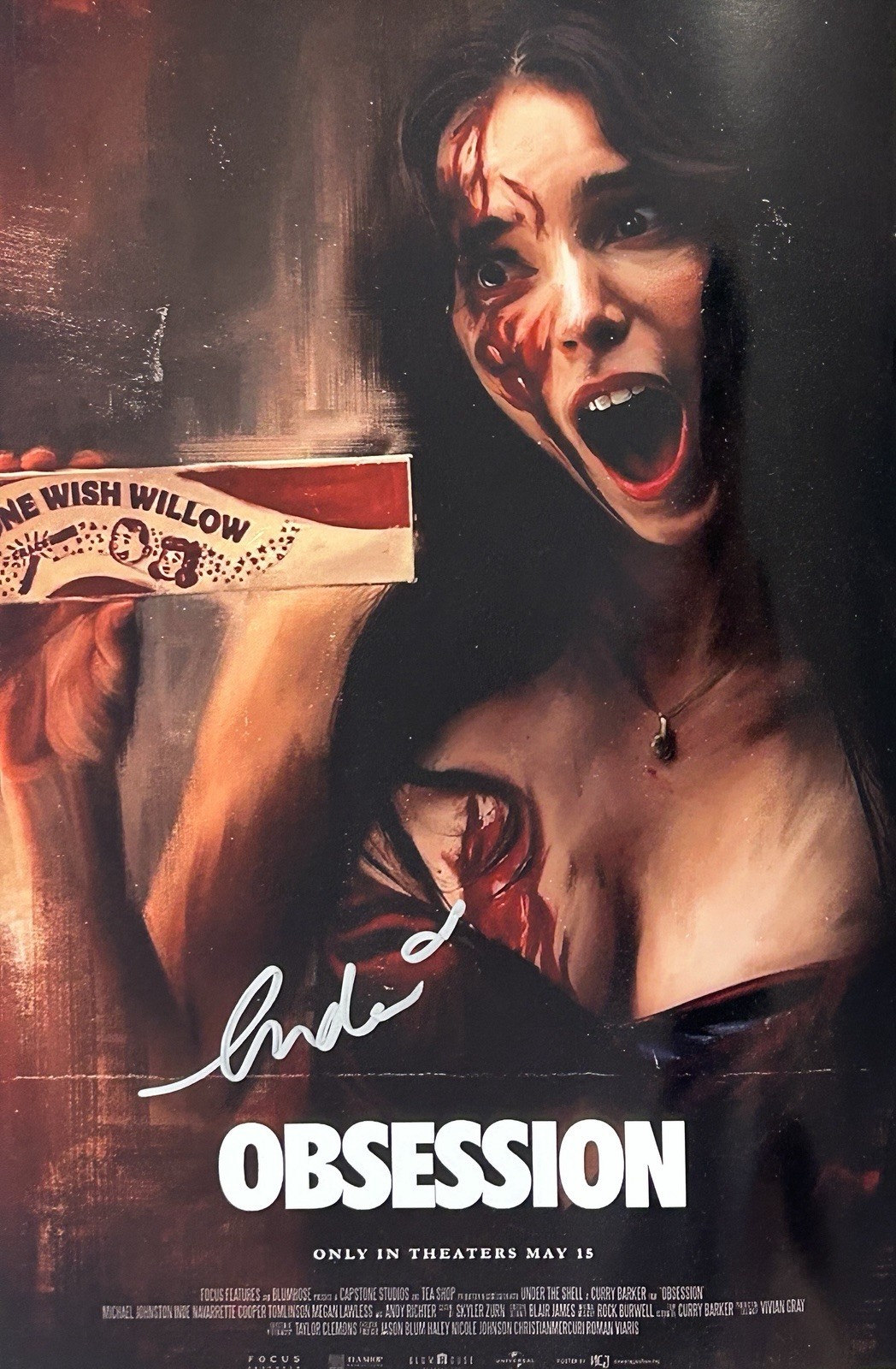 Inde Navarrette Signed Obsession 12×18 Poster Autograph GTP Authentication