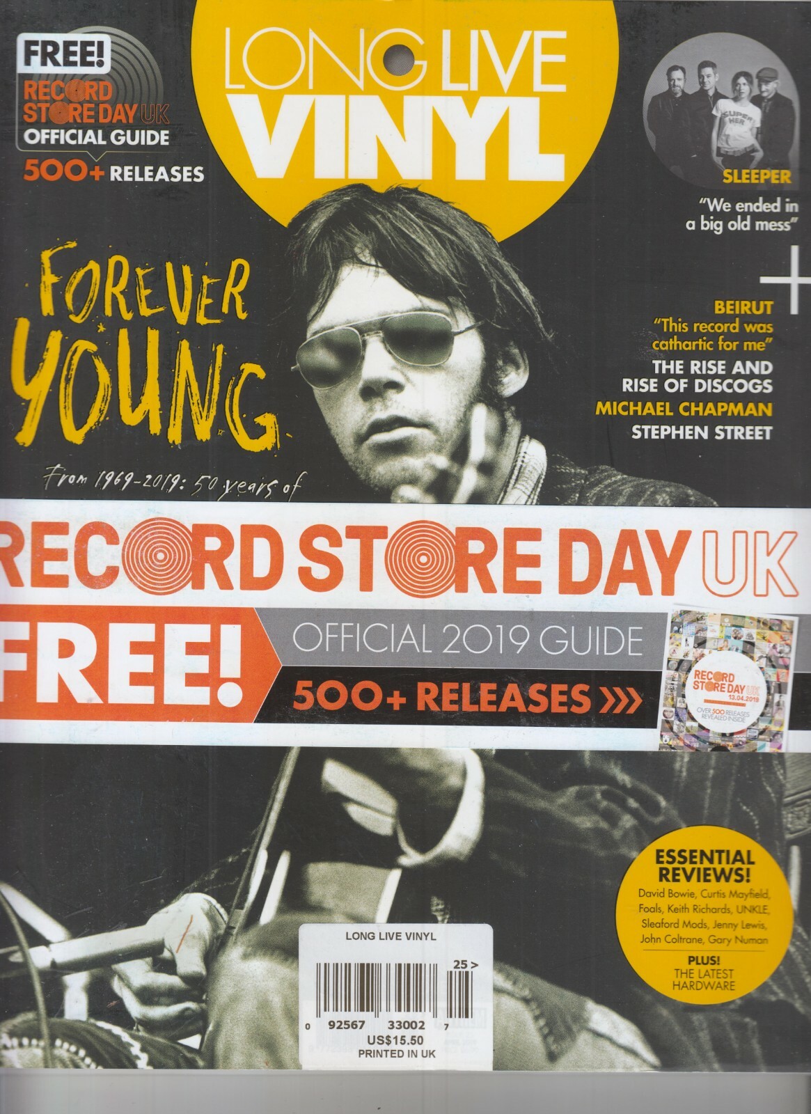NEIL YOUNG LONG LIVE VINYL MAGAZINE APR 2019 ISSUE #25