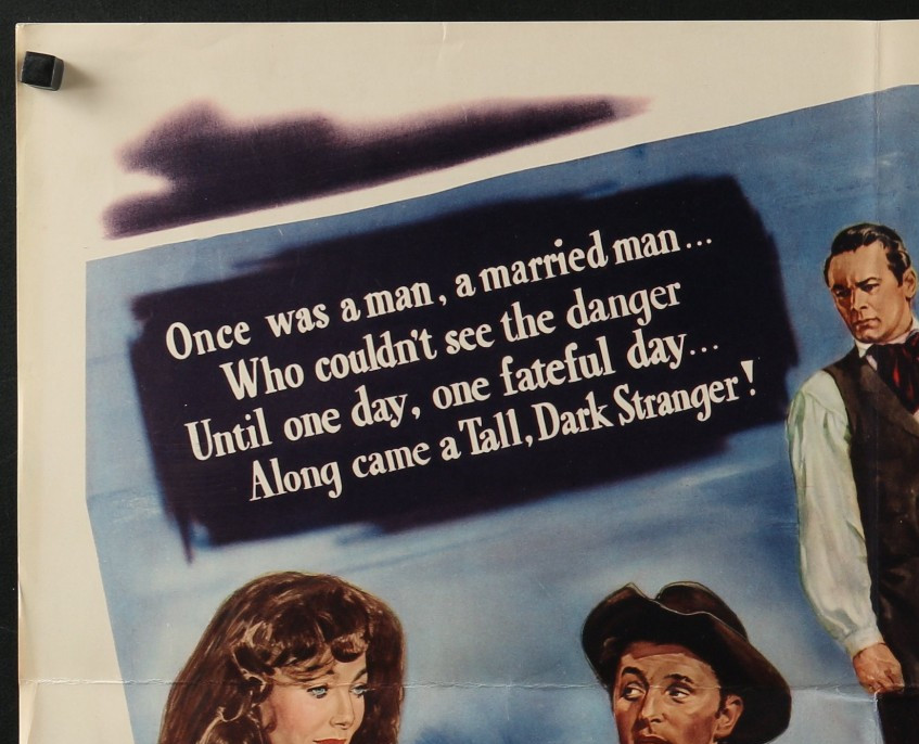 RACHEL AND THE STRANGER POSTER 1948 ROBERT MITCHUM LORETTA YOUNG