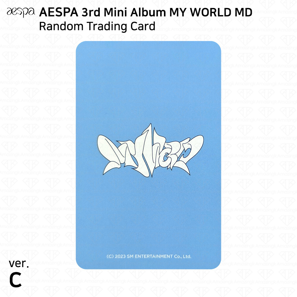 Aespa Official MD MY WORLD Random Trading Card Set C Ver Photocard Karina Winter