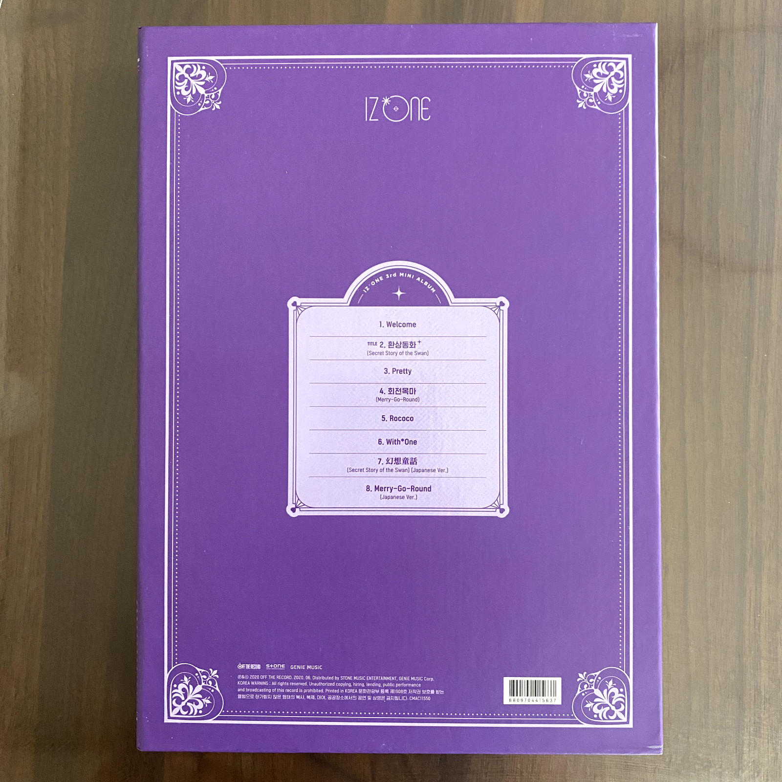iz*one 3rd Mini Album oneiric diary Eunbi set Oneiric ver. + 3 photo cards IZONE