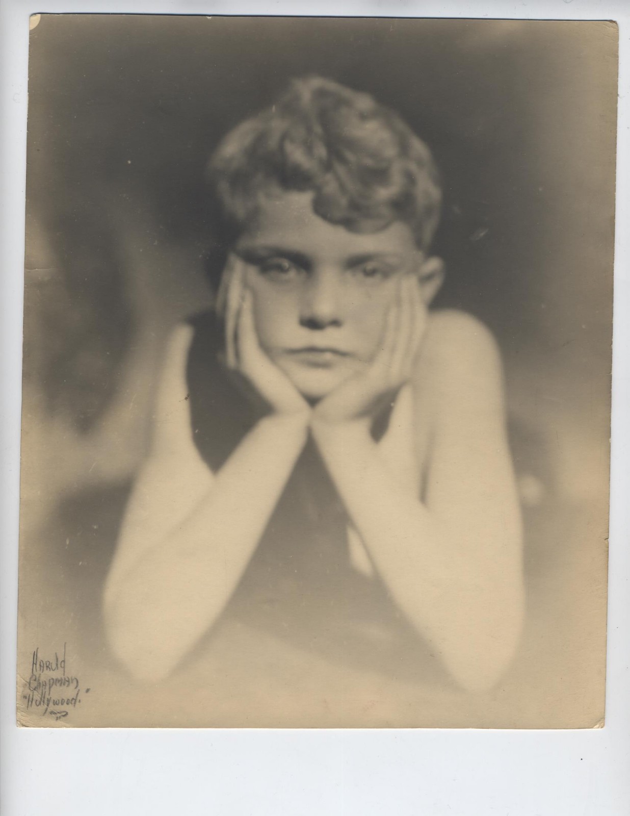 LEON JANNEY Child Actor Our Gang 1920’s Leon Janney RARE Young Portrait Photo j