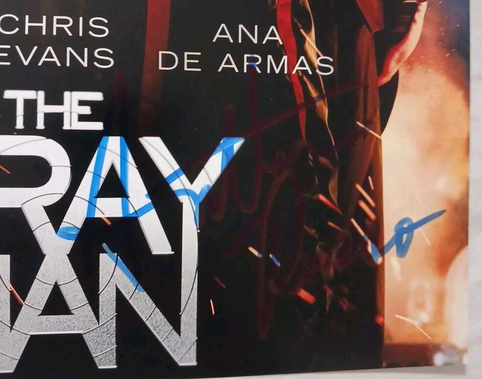 Anthony Russo signed The Gray Man 11×14 photo autograph ~ JSA COA