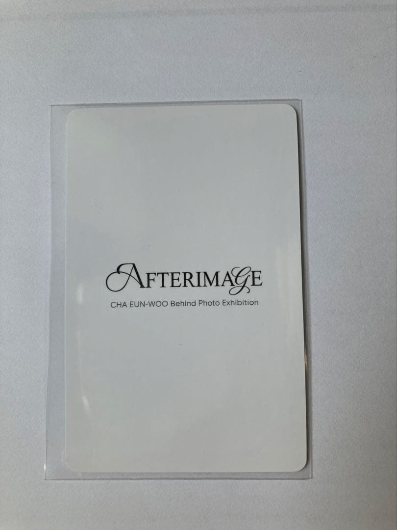 CHA EUN-WOO CHA EUNWOO AFTERIMAGE Behind Photo Exhibition Photocard Photo Card