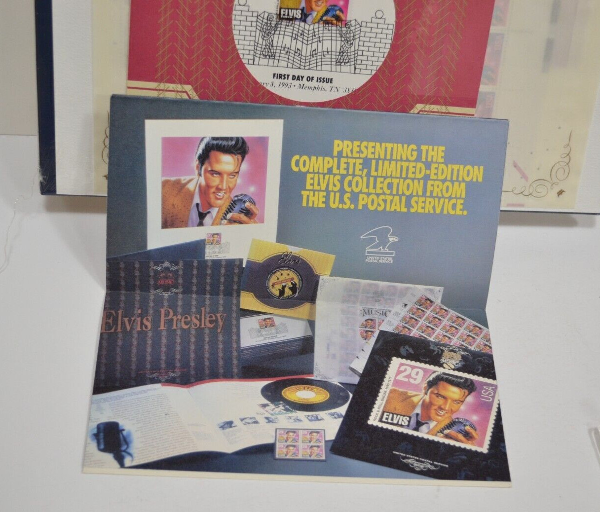 Elvis Presley USPS #9918 1st Day Issue Stamp Collection Sealed Brochure, Catalog