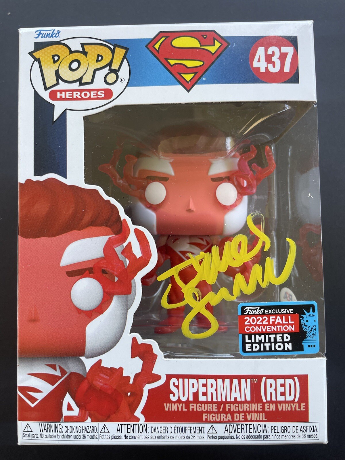 James Gunn Signed Autographed Superman Funko Pop (red) 437 Director Psa/Dna Coa