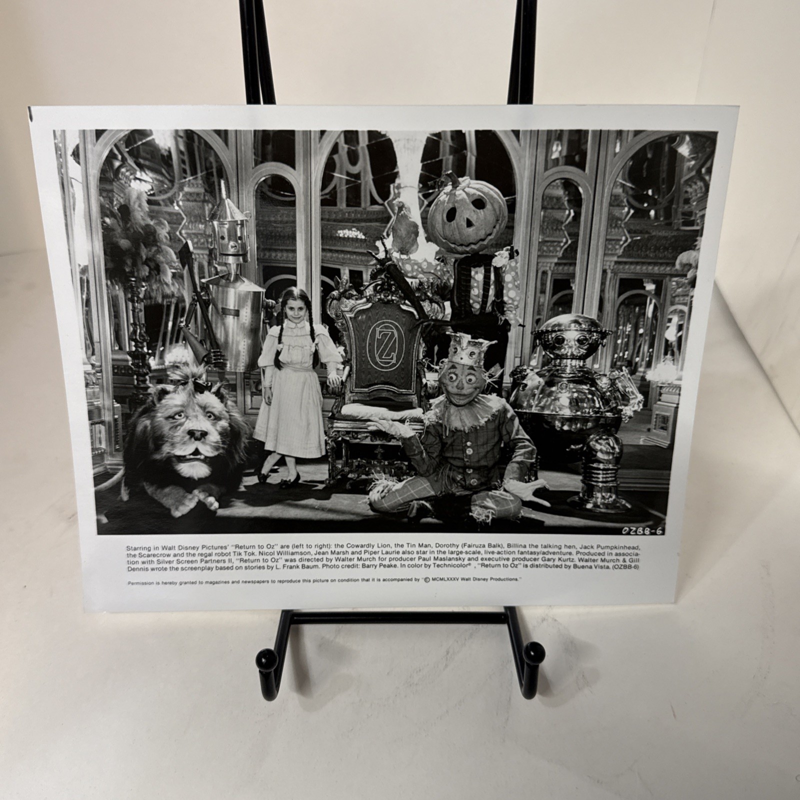 ORIGINAL PRESS PHOTO DISNEY’S RETURN TO OZ Fairuza Balk- 8×10