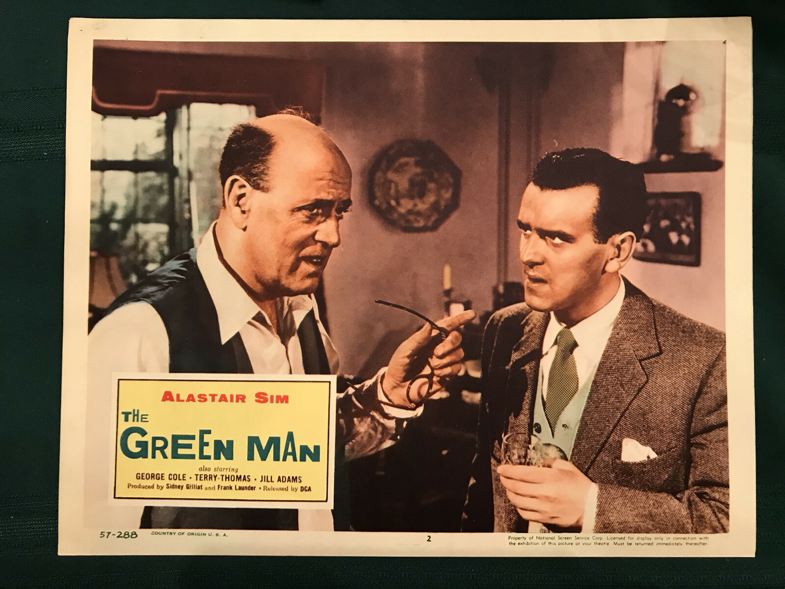 Green Man, The 1957 DCA 11×14″ comedy lobby card Alastair Sim George Cole