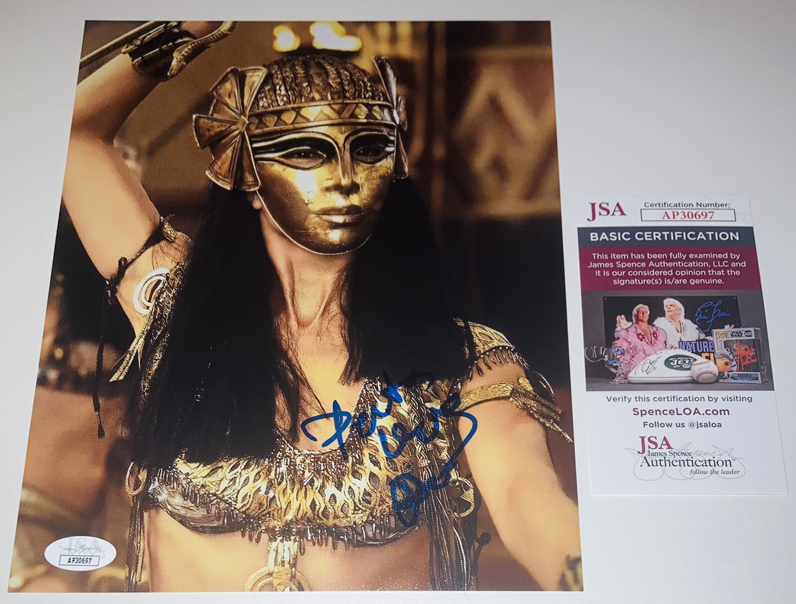 PATRICIA VELASQUEZ SIGNED AUTOGRAPHED THE MUMMY 8X10 PHOTO +INSC JSA COA RARE #3