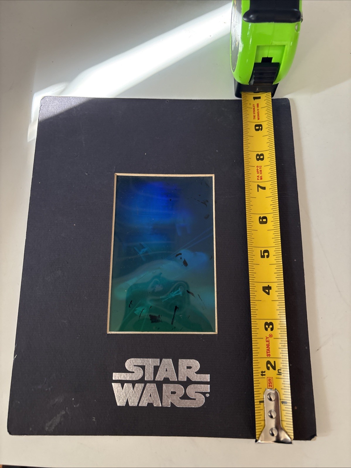 Star Wars Millennium Falcon Hologram Picture MATTED, Photopolymer Type -See Pics