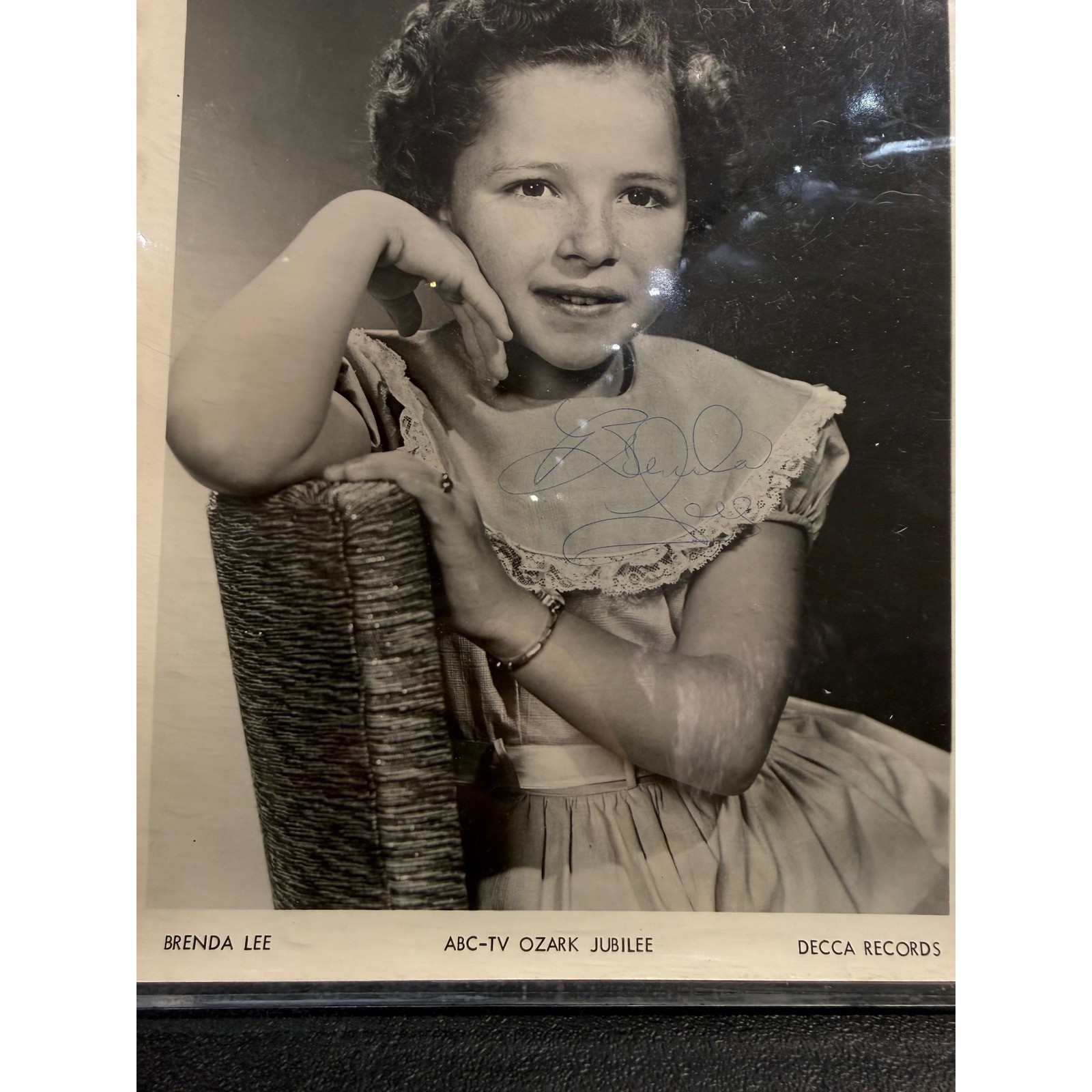 Brenda Lee Signed Child Photo & Adult Press Kit Ozark Jubilee Decca Records IFA