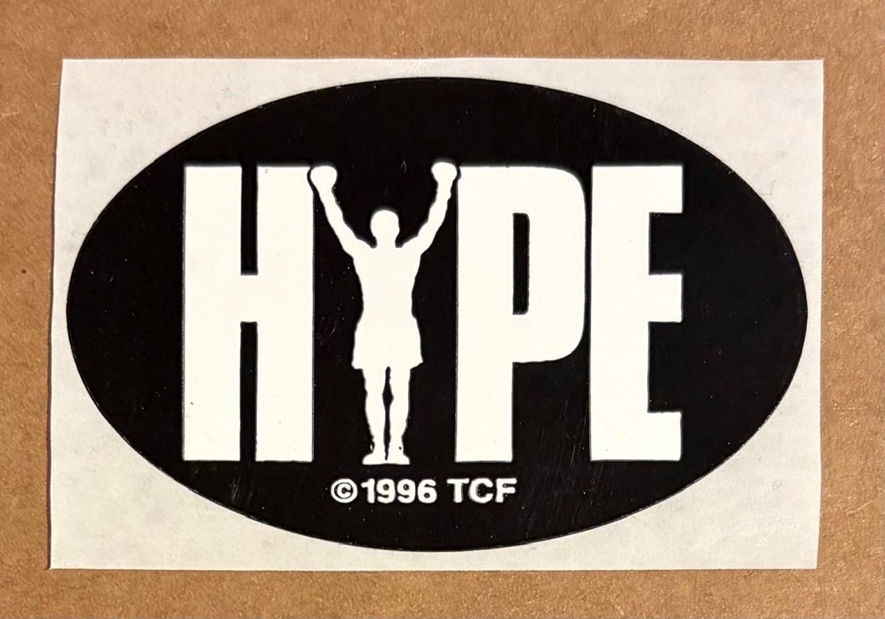 The Great White Hype [Samuel Jackson] RARE promo soundtrack sticker ’96