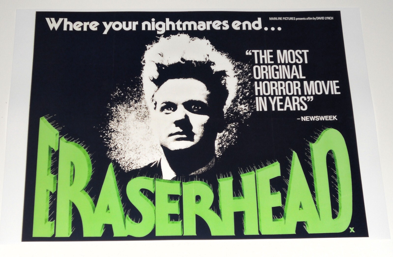 Eraserhead David Lynch UK QUAD Poster 19″x13″ Cult Masterpiece