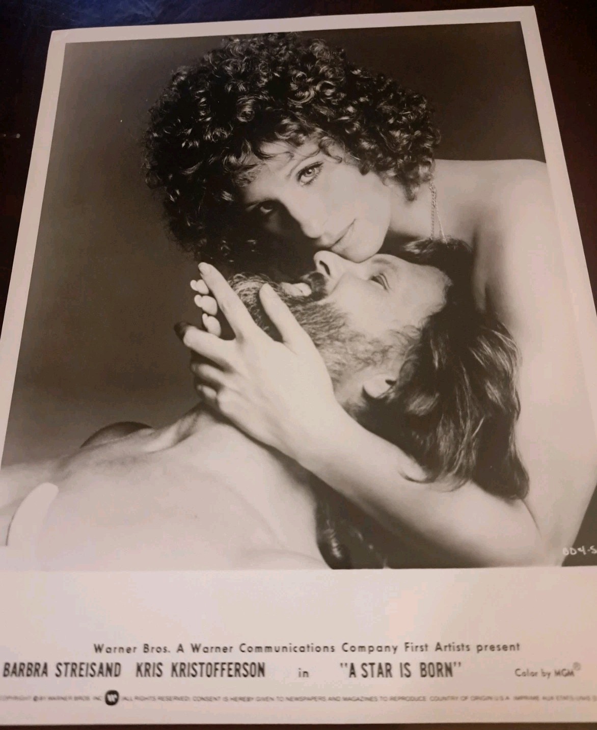BARBRA STREISAND KRIS KRISTOFFERSON RARE 8X10 PHOTO A STAR IS BORN