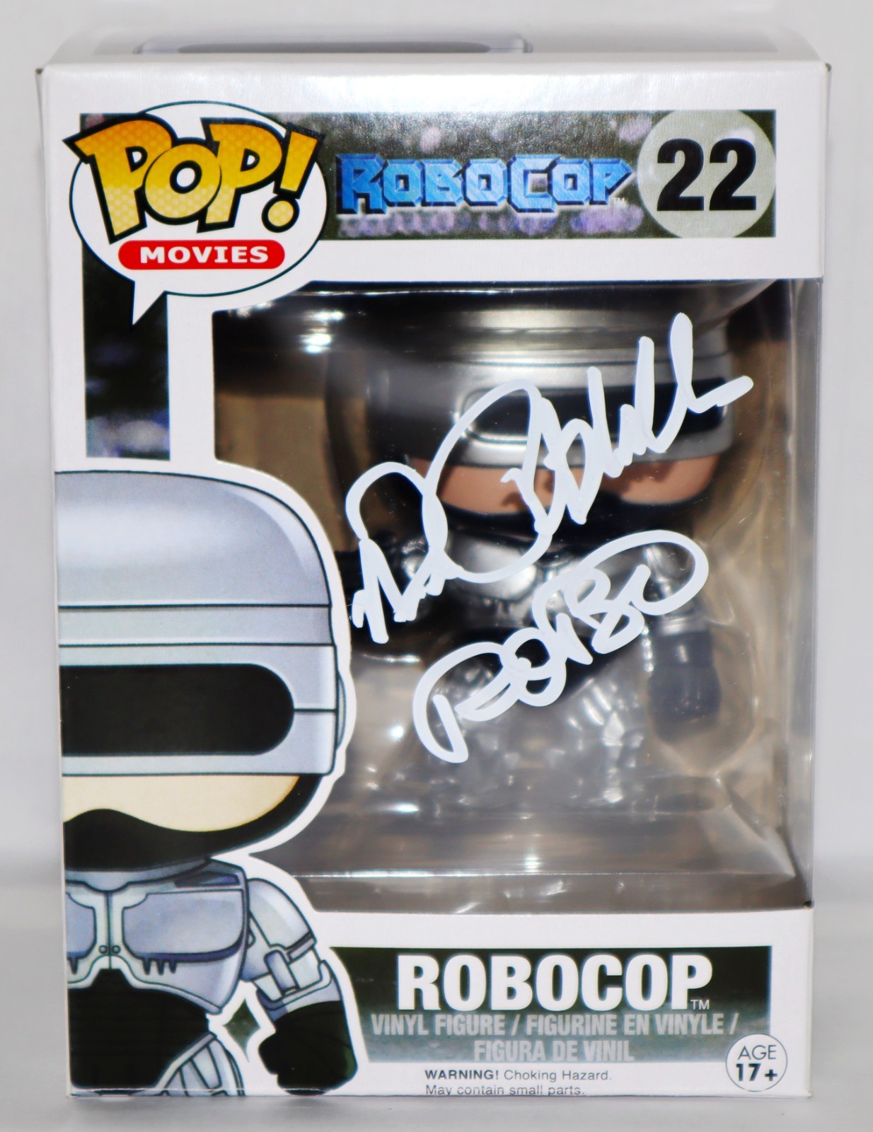 ⭐ Peter Weller Signed Robocop Autographed Funko Pop JSA PSA