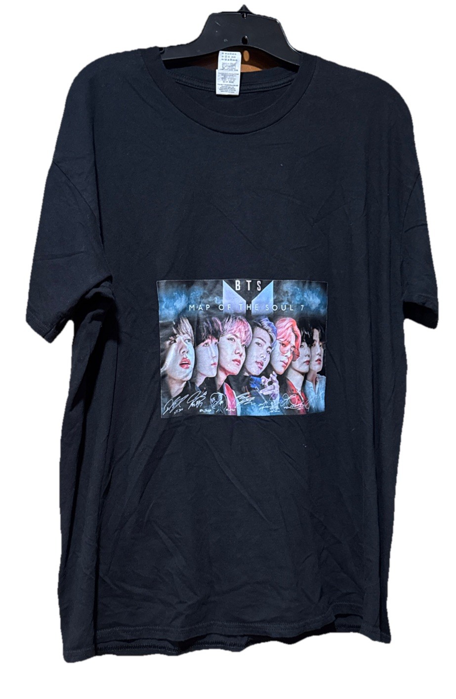 BTS t Shirt XXL adult Short Sleeve 100% Cotton