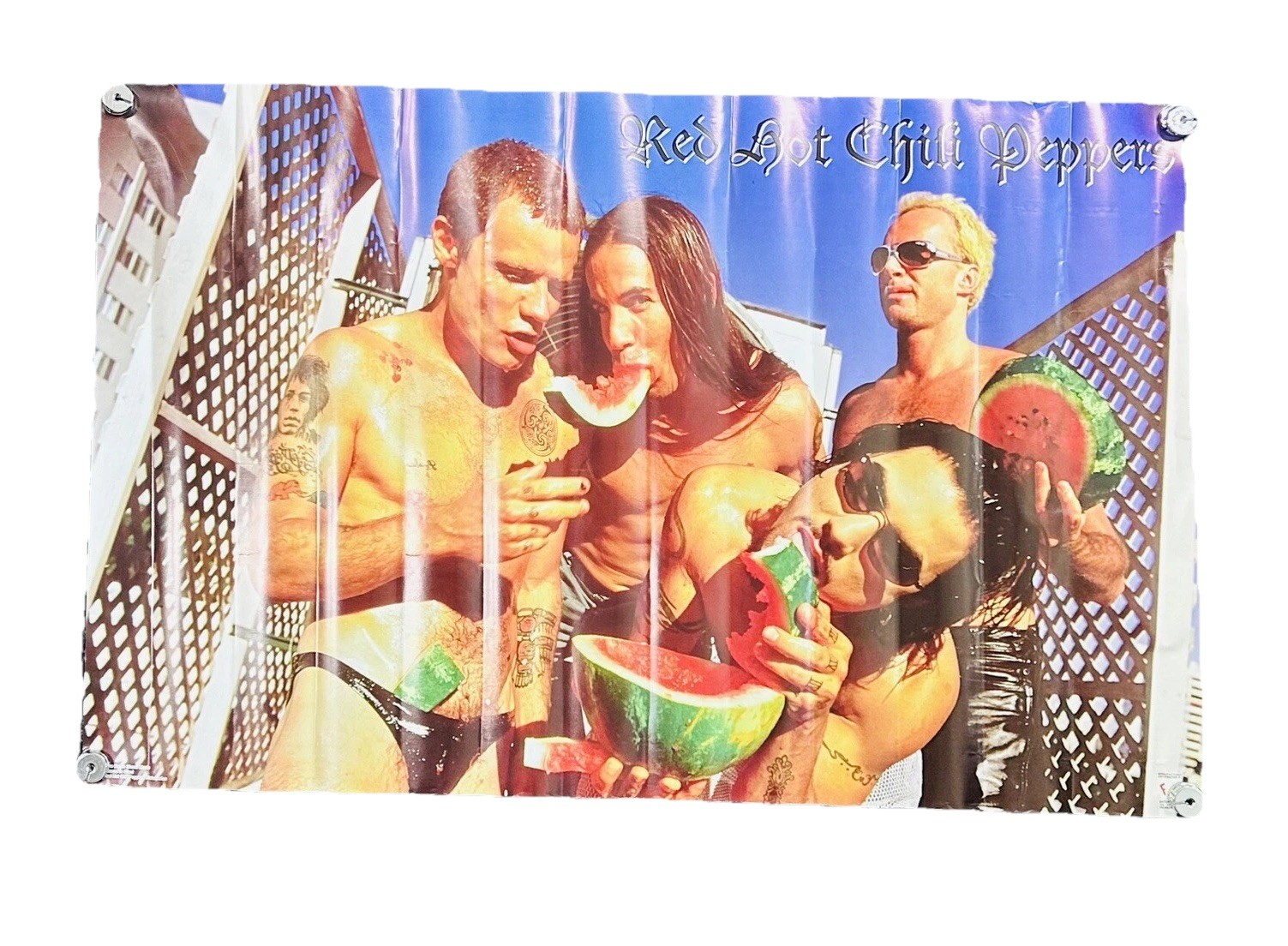 Vintage 1996 Funky Red Hope Chili Peppers Moe Be To Blame Poster 34×22 NEW NOS