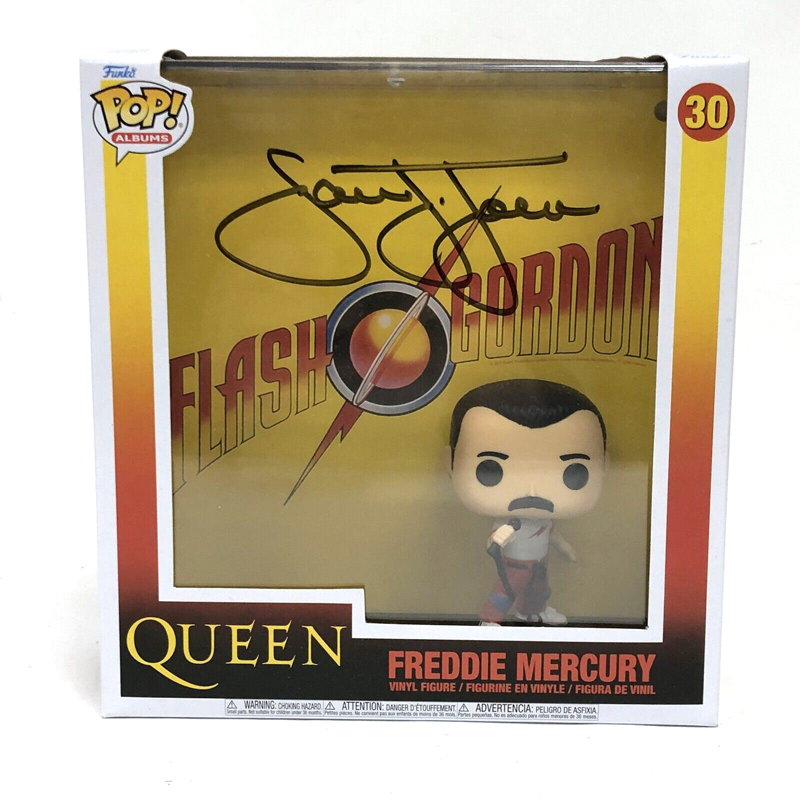 Sam Jones Flash Gordon Signed QUEEN Funko Pop ALBUMS #30 VIDEO IN LISTING!