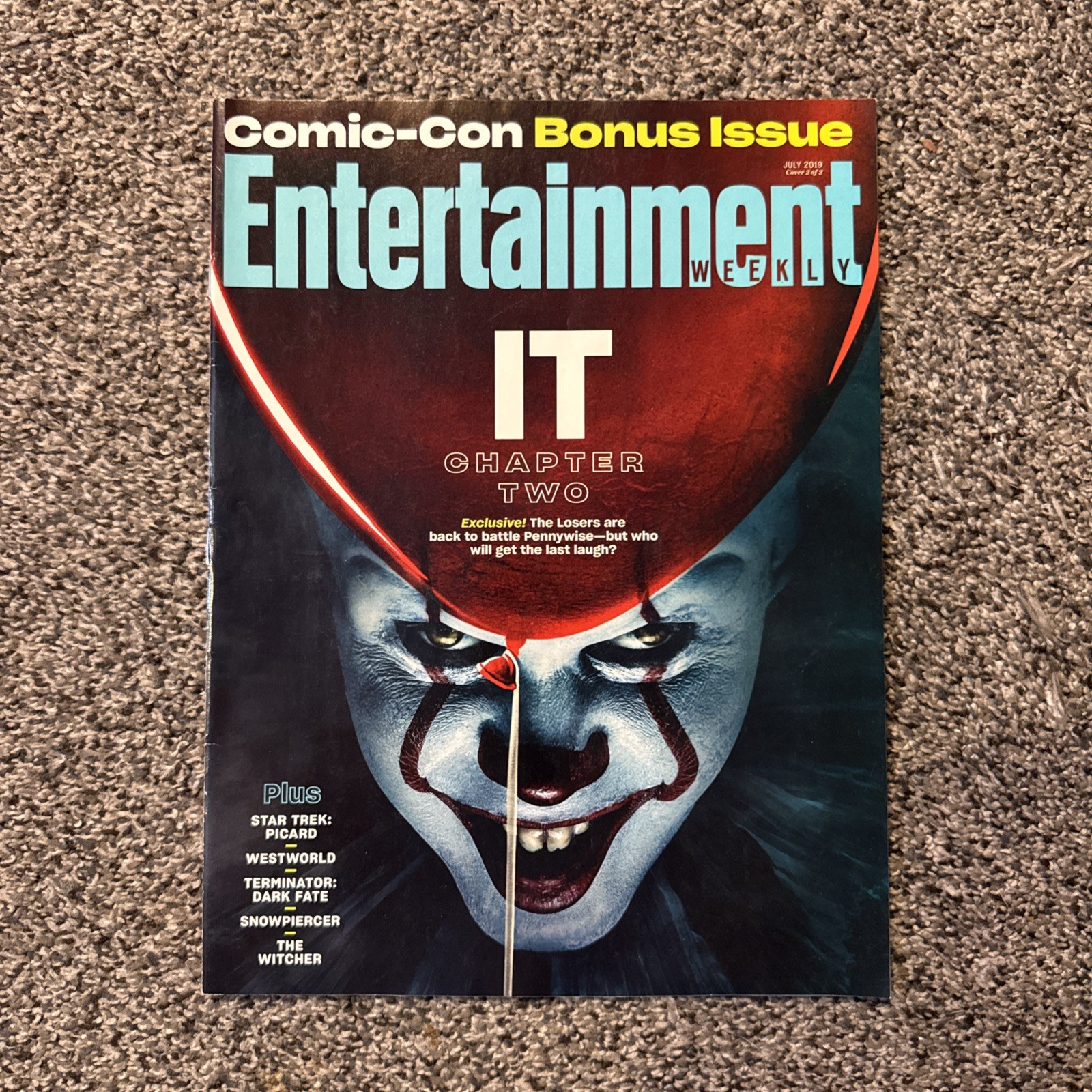 SDCC 2019 Exclusive Entertainment Weekly IT Chapter Two Pennywise Bonus Issue
