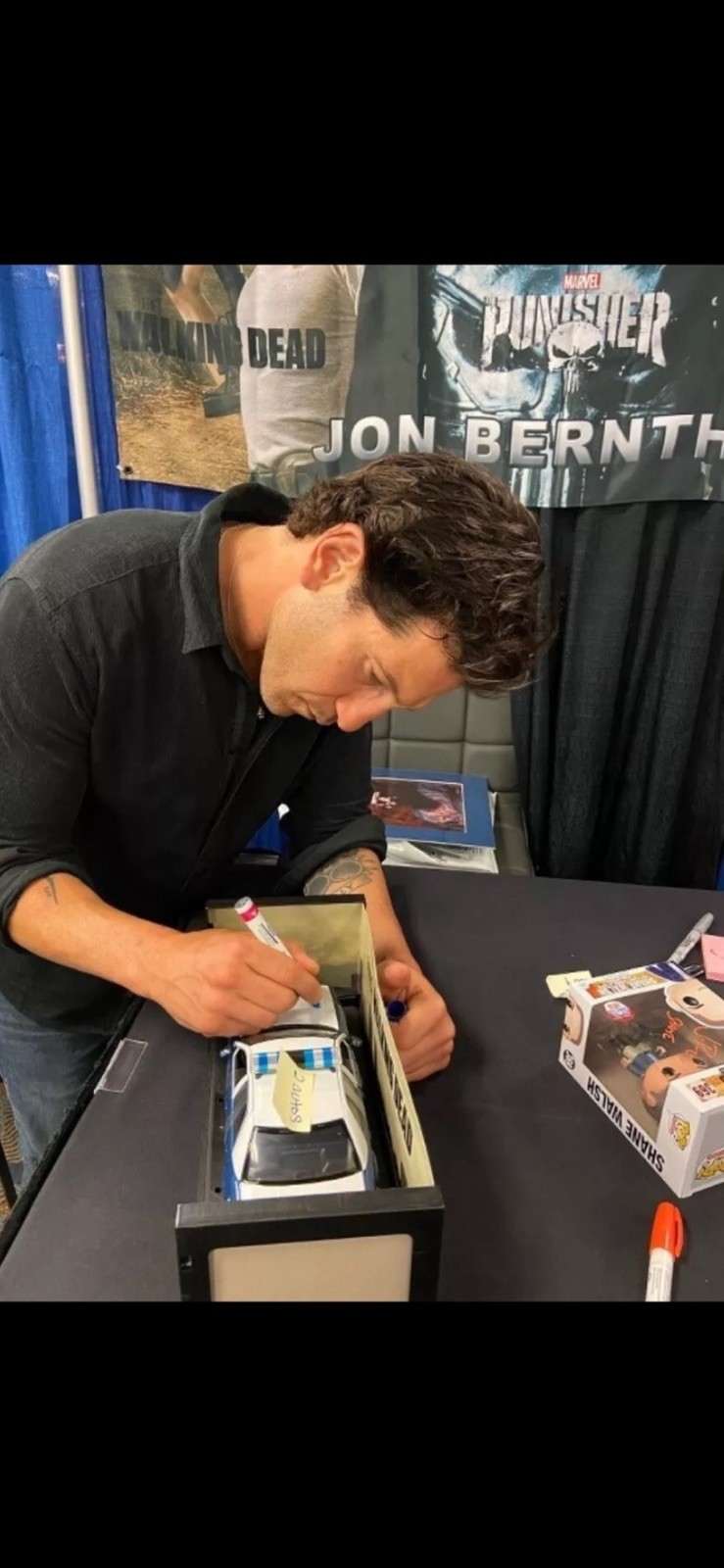 Jon Bernthal Autographed Shane Walsh Funko Pop Walking Dead Signed JSA Coa