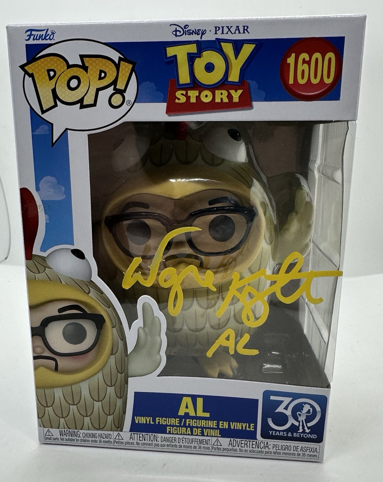 Wayne Knight Funko Pop Autographed Movies 1600 Toy Story Al !
