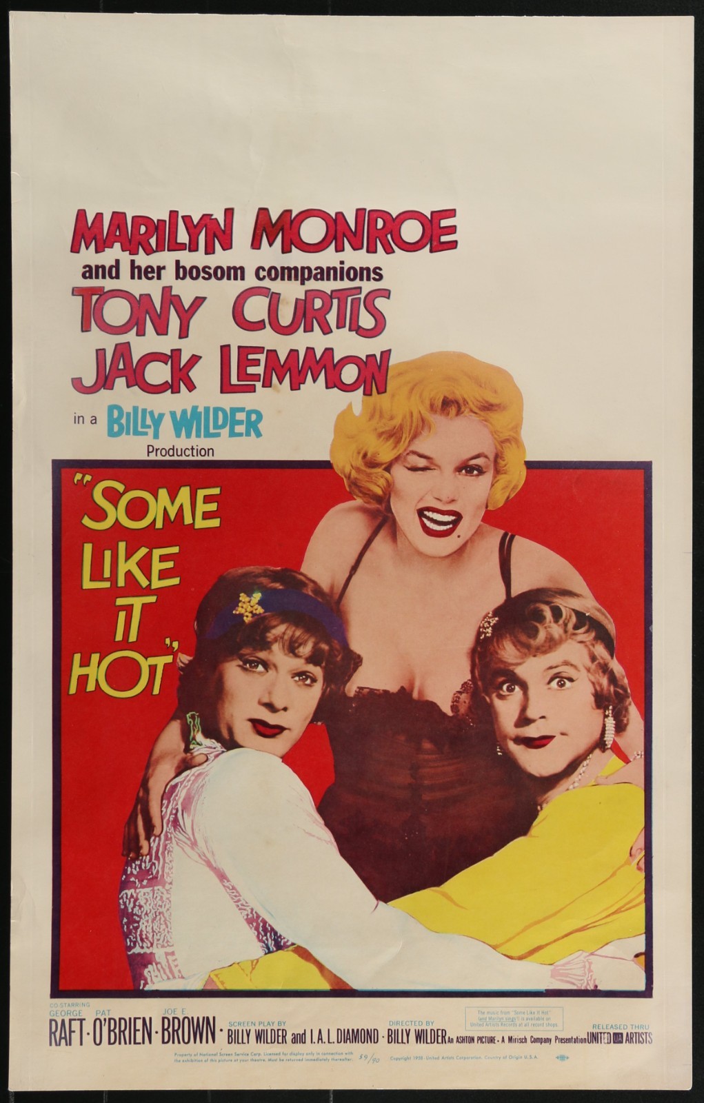Some Like It Hot Window Card – Marilyn Monroe