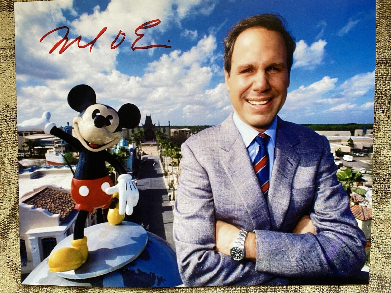 Michael Eisner Former Disney CEO signed 8×10 photo autograph Authentic Picture