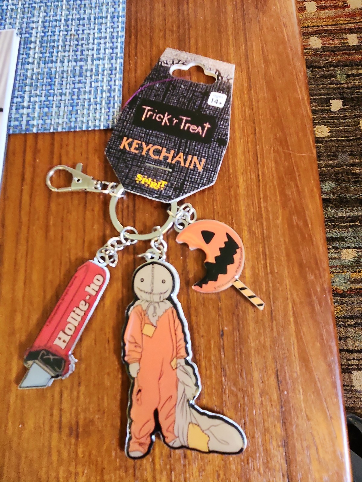 Spirit Halloween Trick ‘r Treat Movie Charm Sam Keychain New