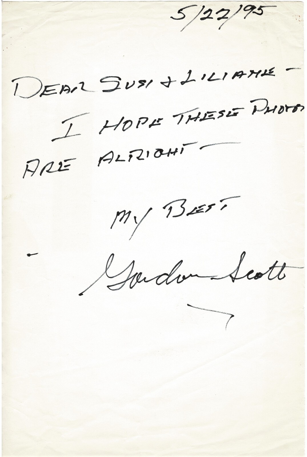 Gordon Scott Autograph Signed Sheet CoA Tarzen, Goliath and the Vampires