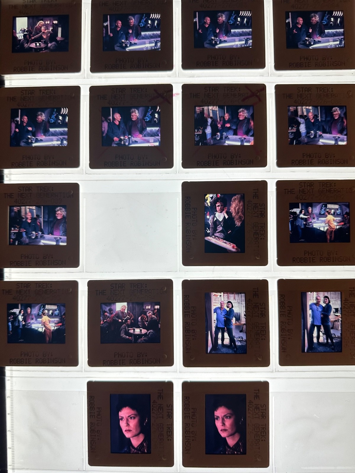 STAR TREK THE NEXT GENERATION TNG TV SHOW PRESS KIT LOT OF EPISODIC 276 SLIDE