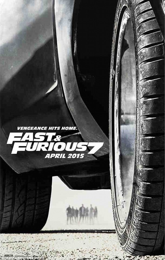 FAST and FURIOUS movie poster FURIOUS 7 movie poster PAUL WALKER 11×17