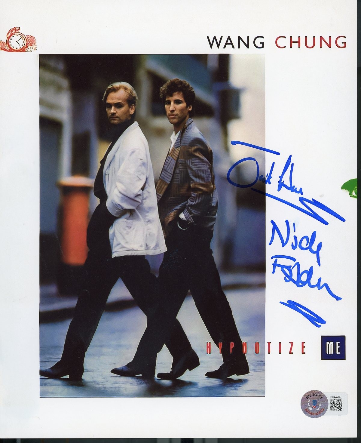 Wang Chung Autographed 8×10 Dance Hall Days Beckett Free Shipping #2