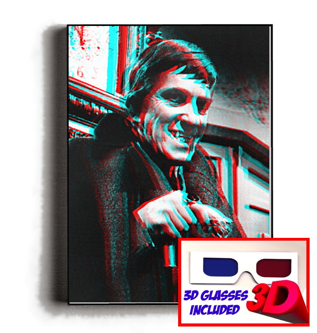 3D Incredible Framed Abstract Barnabas Collins Dark Shadows Print with Glasses