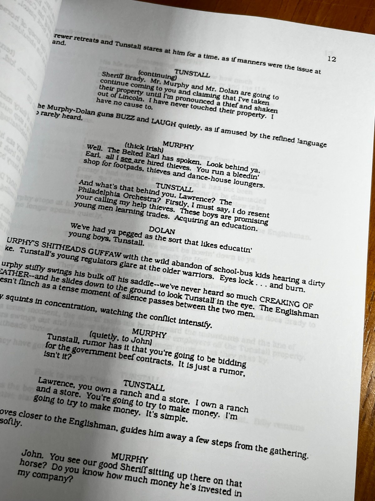 Young Guns Script Signed- Autograph Reprints- Emilio Estevez- Western