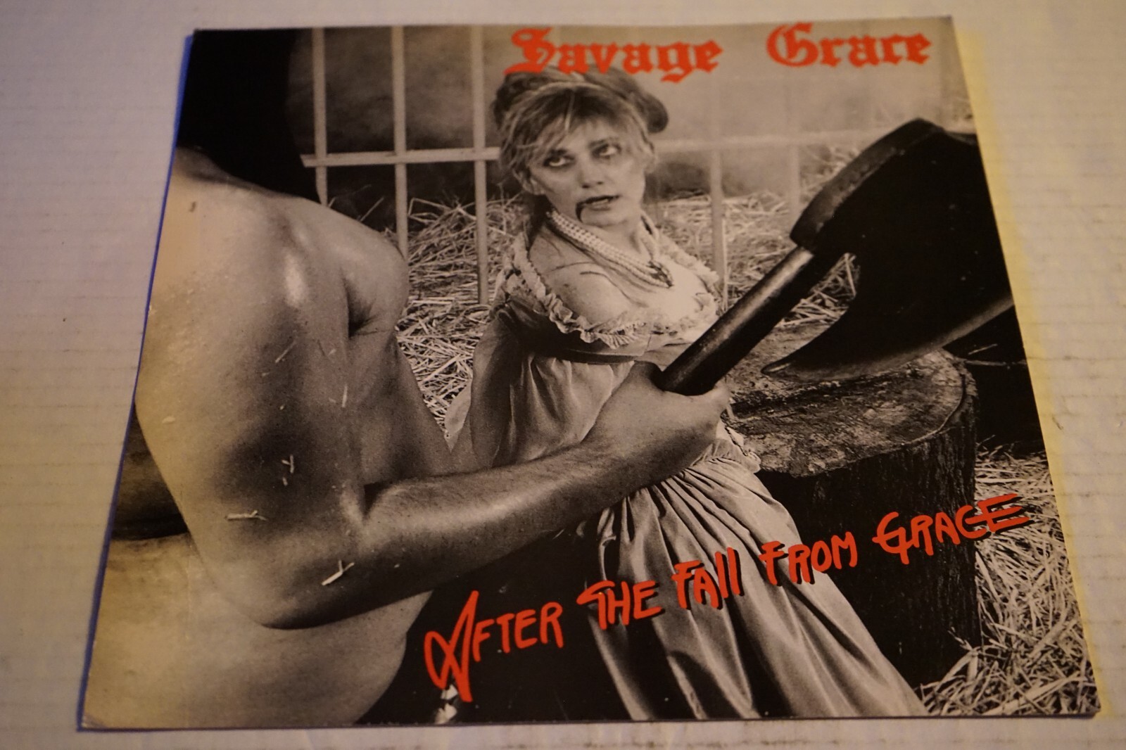 Savage Grace After The Fall From Grace 1986 Rare Promotional Flat AD Never Used