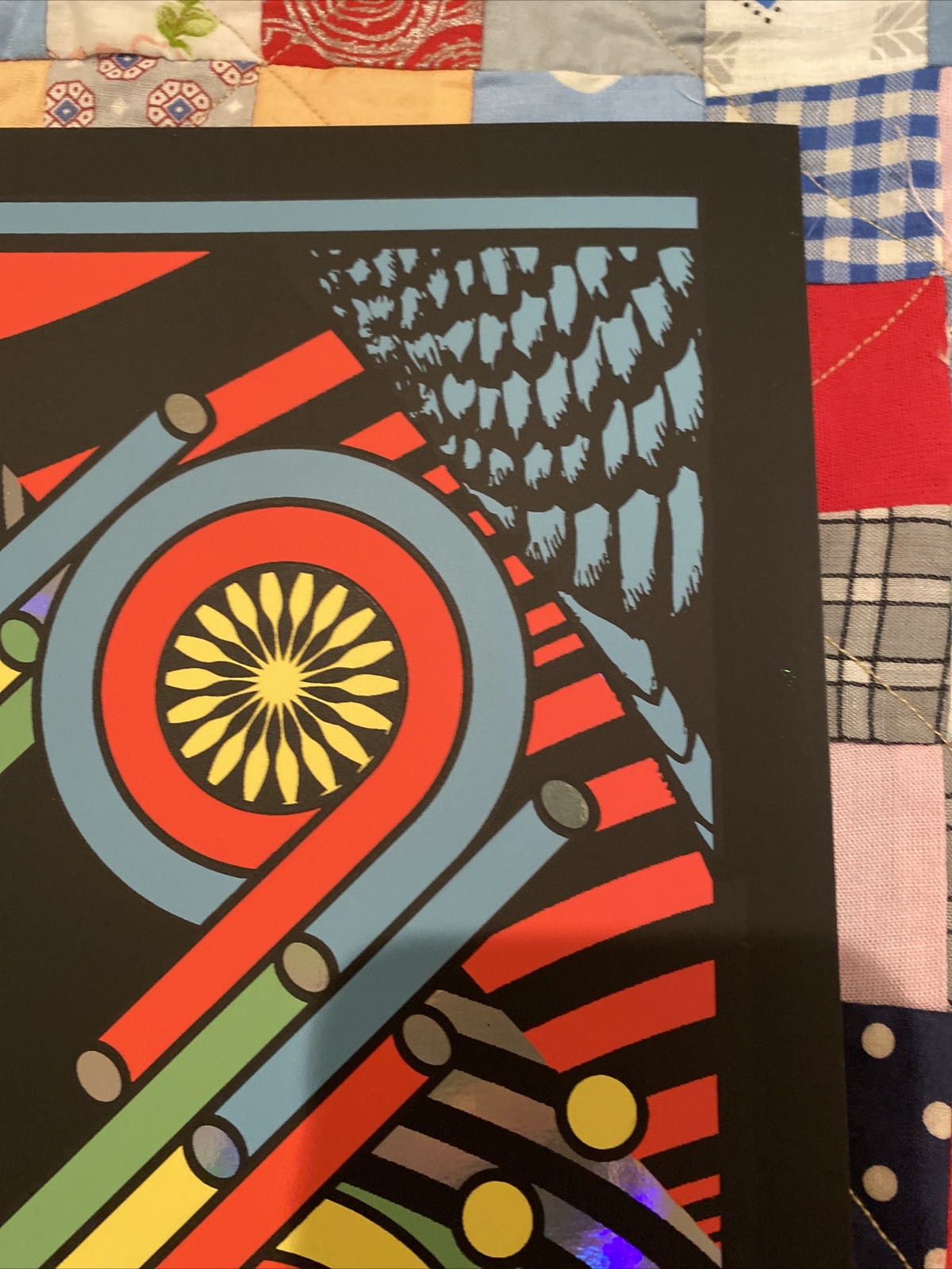 Pigeons Playing Ping Pong Poster 2018 Nate Duval Signed Numbered FOIL #/30