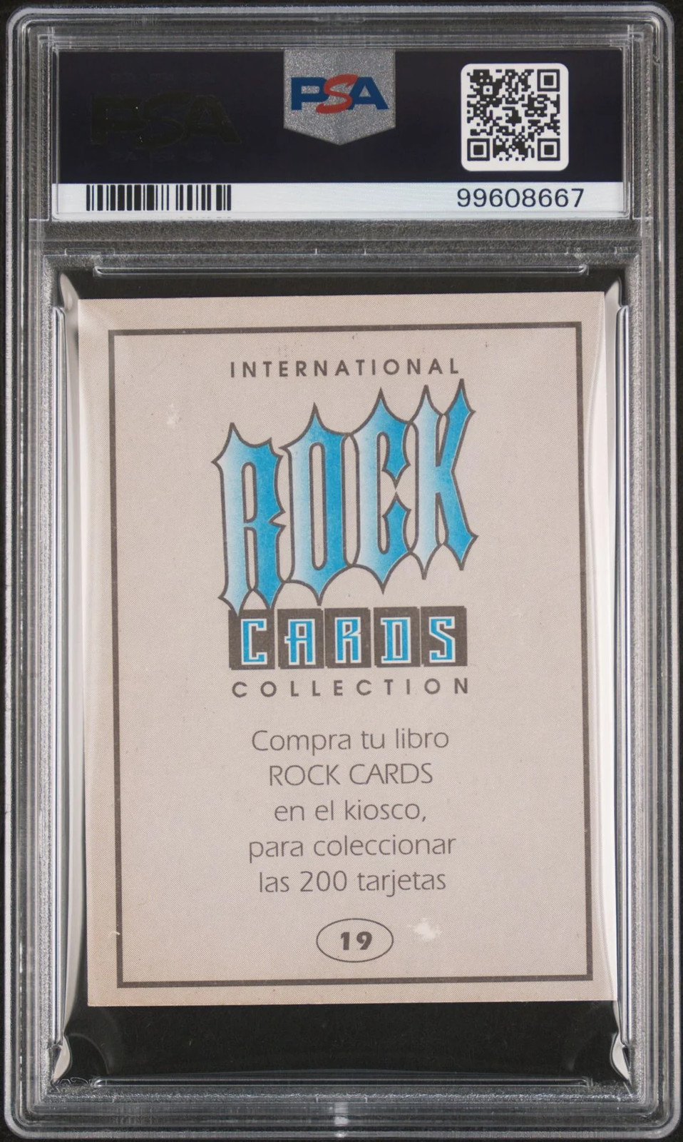 1994 International Rock Card Collection #19 Kirk Hammett Auto Metallica PSA 10