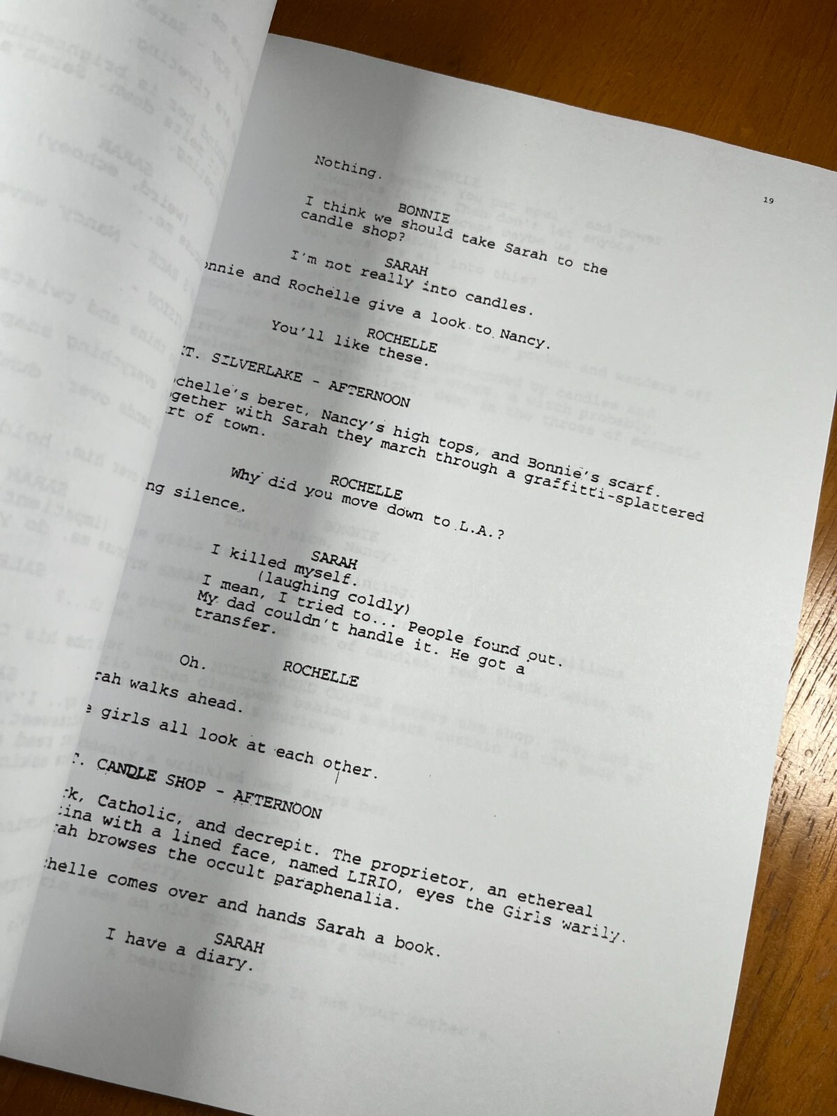 The Craft Script Signed- Autograph Reprints- 114 Pages- Witches- Neve Campbell