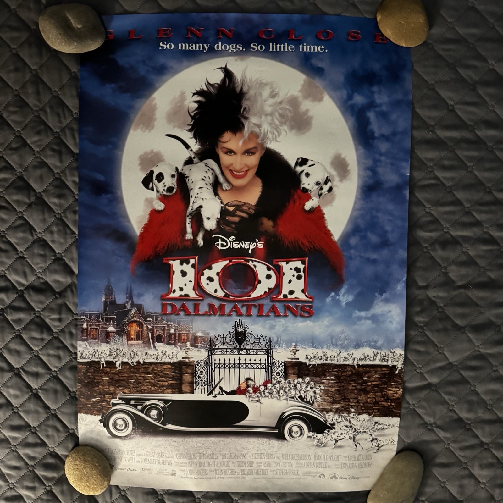Disney 101 Dalmatians Live Action Original 27×18.5 Movie Poster