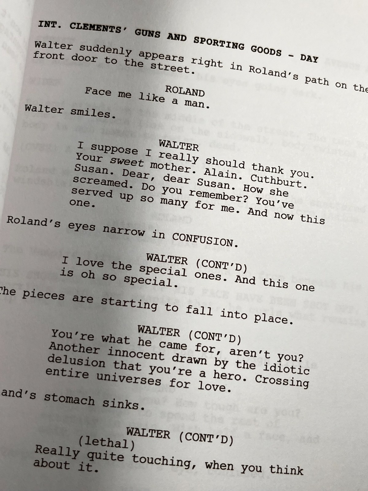 The Dark Tower Script Signed- Autograph Reprints- Stephen King, Idris Elba