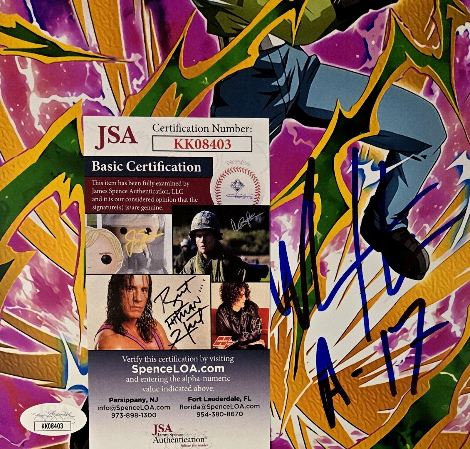 Chuck Huber Signed Photo Dragon Ball Z Android 17 Autograph Anime 8×10 JSA COA 3