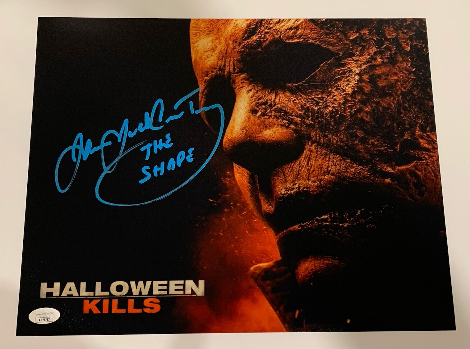 James Jude Courtney Signed 11×14 Photo Michael Myers Halloween Kills PROOF JSA B