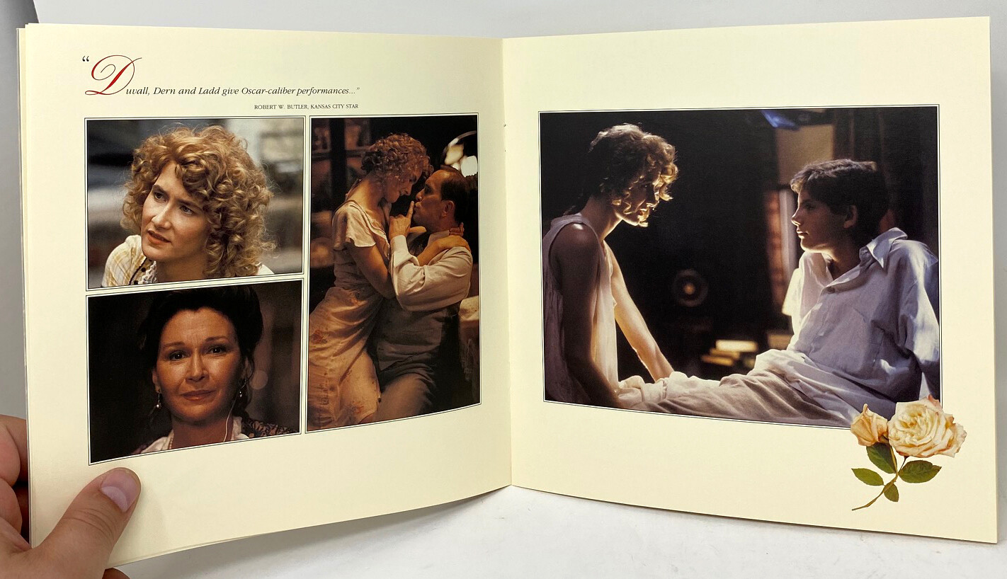 Vintage 1991 Laura Dern Robert Duvall Diane Ladd Rambling Rose Press FYC Booklet