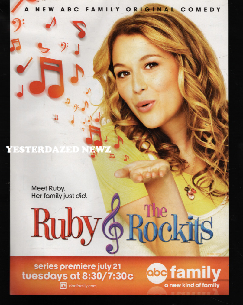 2009 Print ad for Ruby & The Rockits on ABC Family
